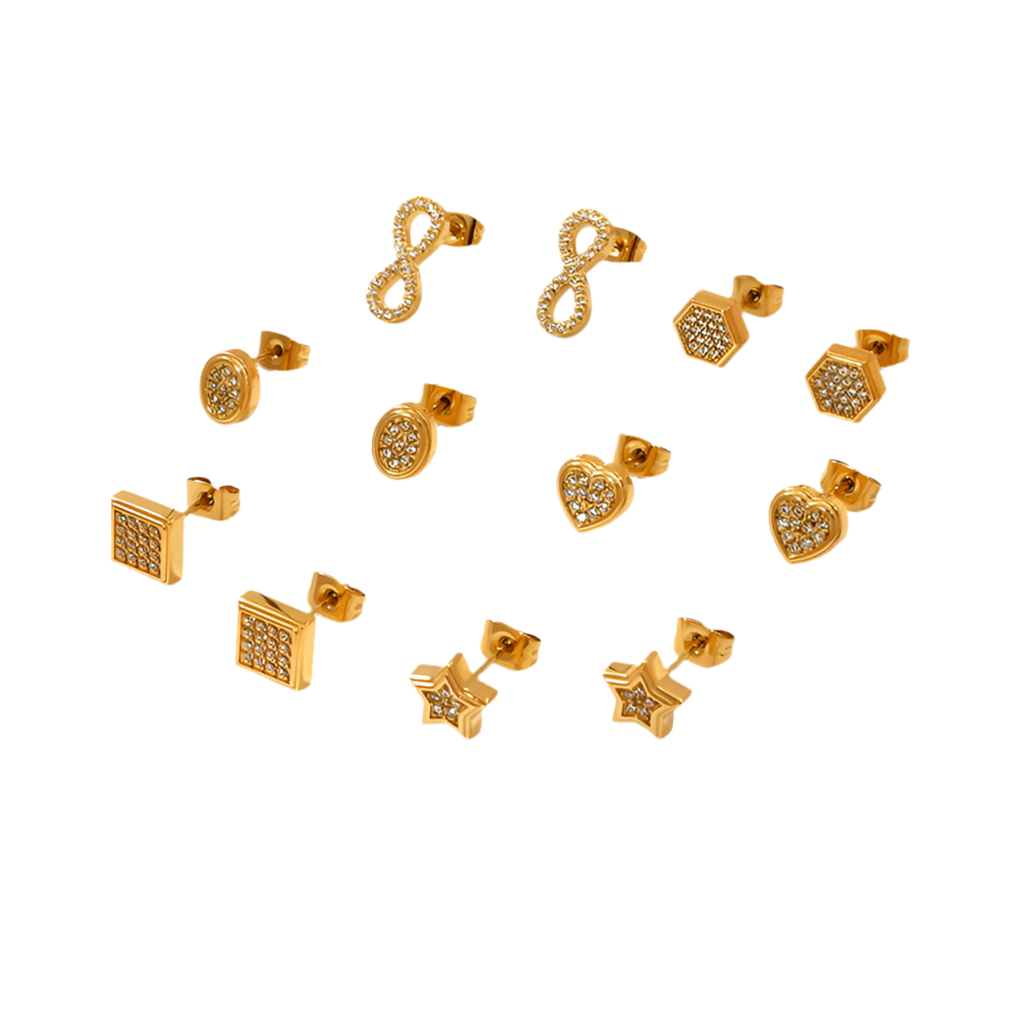 Tiny stud earrings