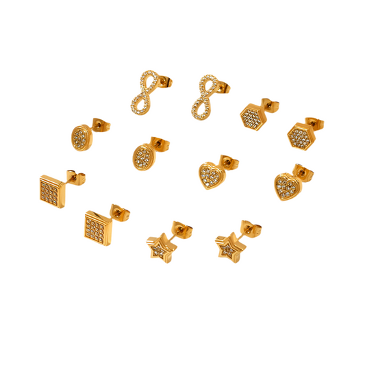 Tiny stud earrings