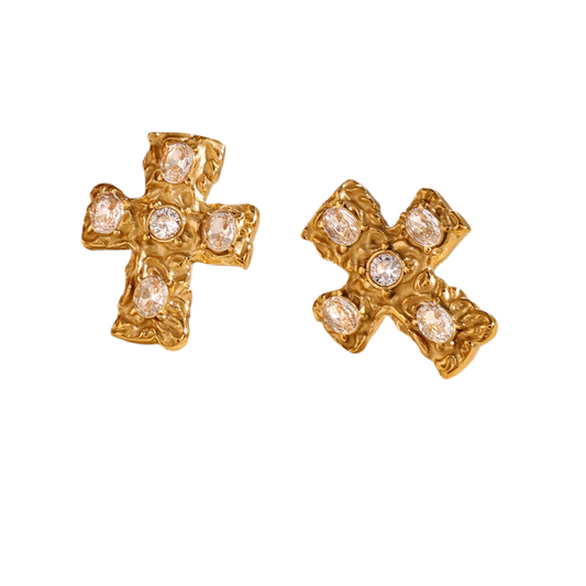 Mini Cross earring