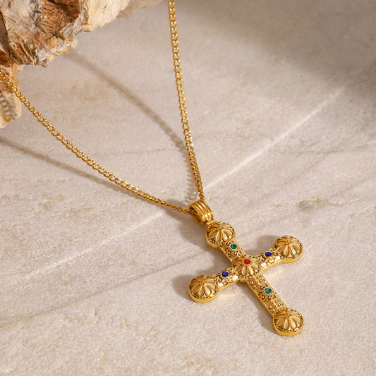 Maria Cross Necklace